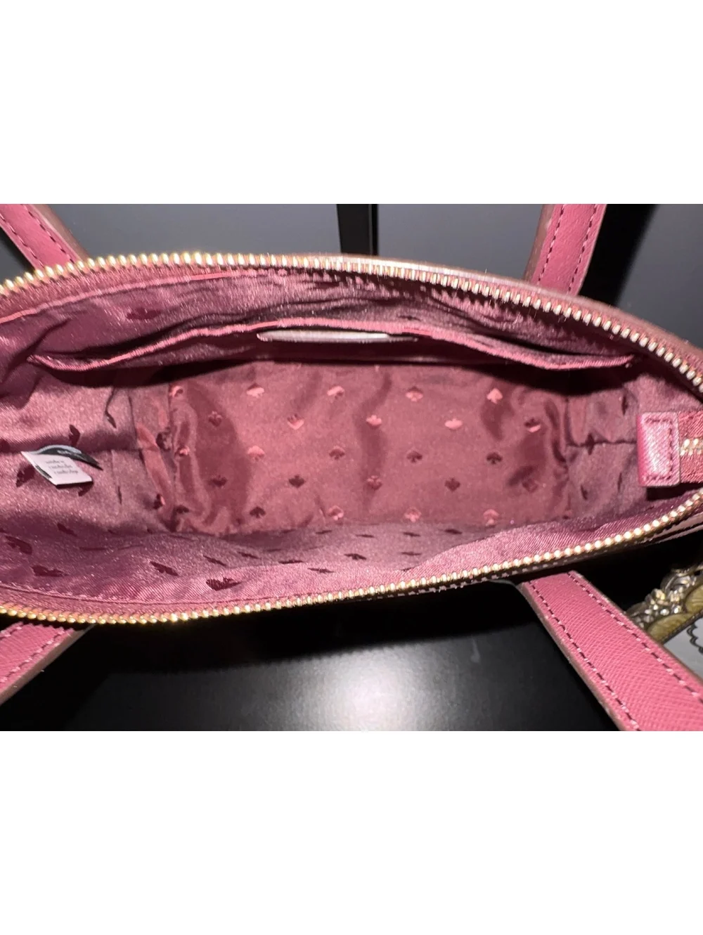 Kate Spade Shimmy Glitter Satchel Bag & Matching Card Holder